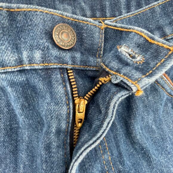 Vtg. Levis Orange Tab Jeans Rare Corduroy Pocket, Tag Sz 31 x 32/ Actual 29 x 32 - Picture 6 of 9